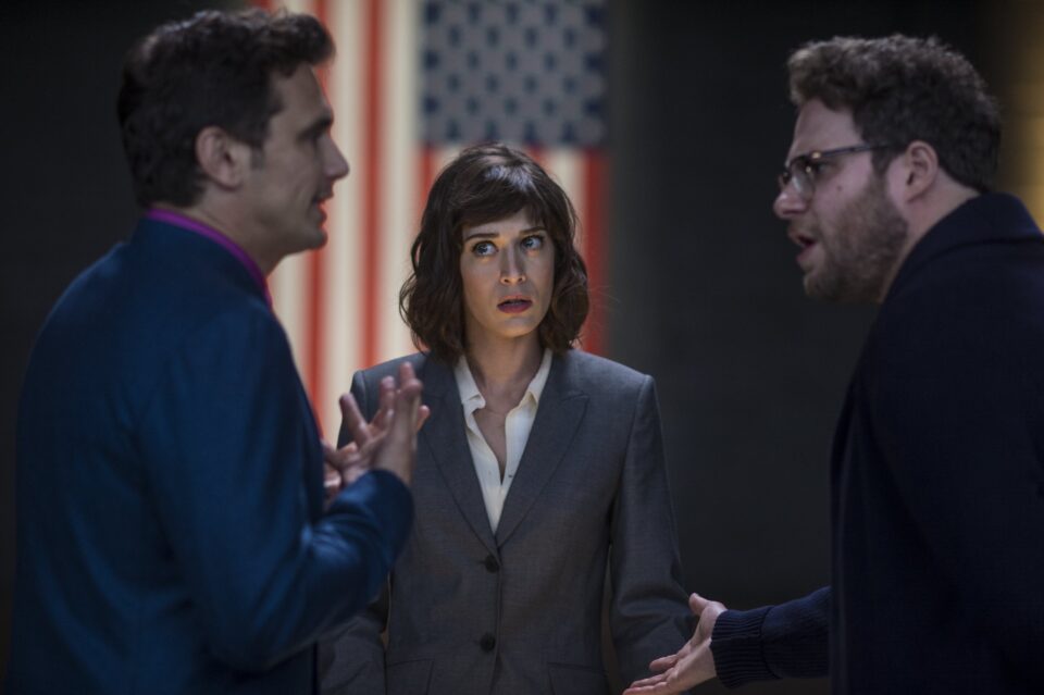 Seth Rogen;James Franco;Lizzy Caplan