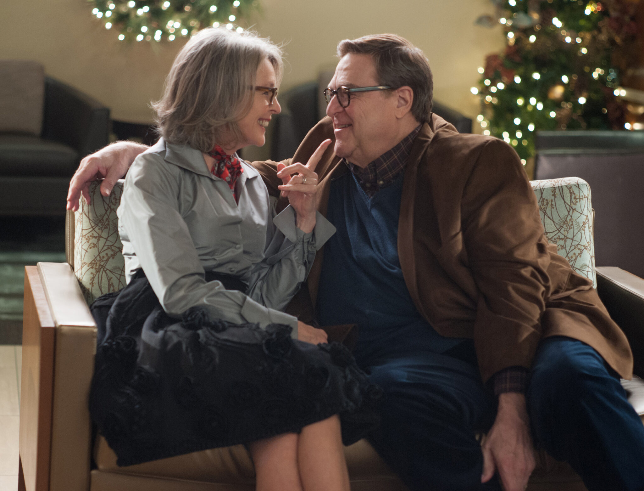 (Left to right) Diane Keaton and John Goodman in LOVE THE COOPERS to be released by CBS Films and Lionsgate.