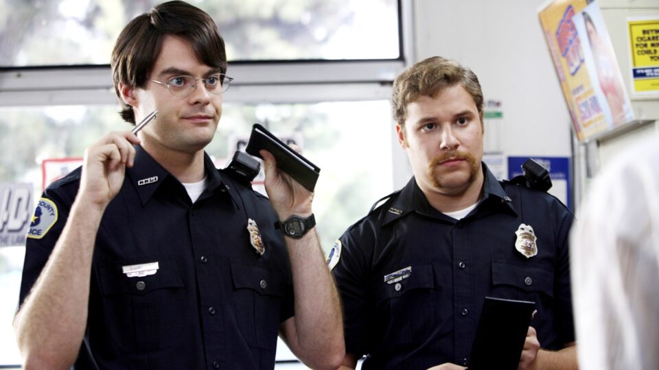 SUPERBAD, Bill Hader, Seth Rogen, 2007. ©Columbia Pictures/courtesy Everett Collection