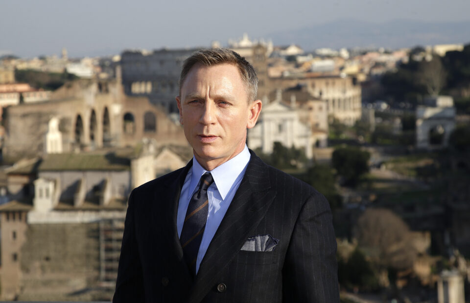 Actor Daniel Craig poses during a photo call for the new James Bond film "Spectre" in downtown Rome