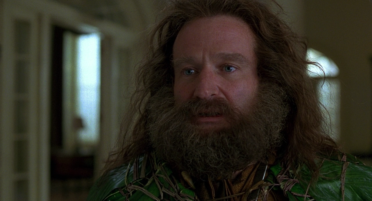 Jumanji Robin Williams out of the jungle