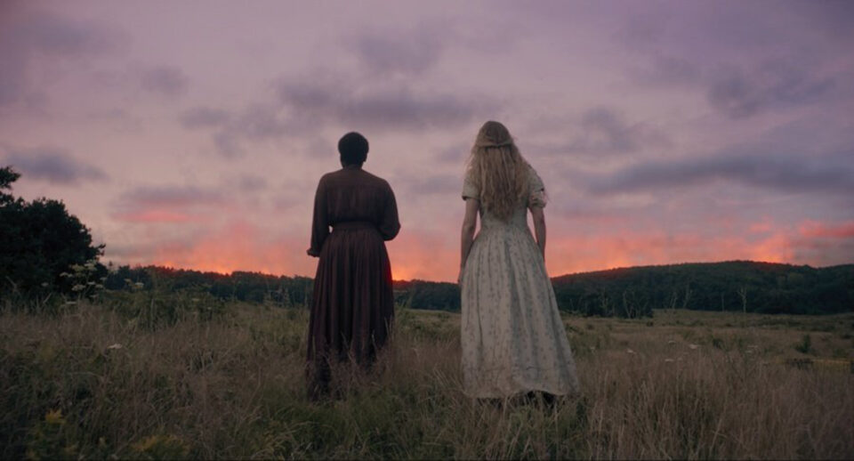 Muna Otaru and Brit Marling in "The Keeping Room." (Photo courtesy Drafthouse Films/TNS)