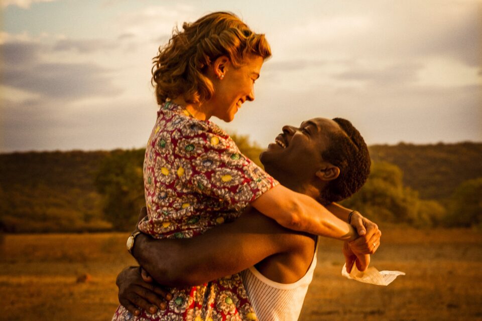 Rosamund Pike (Ruth) and David Oyelowo (Seretse) in A UNITED KINGDOM