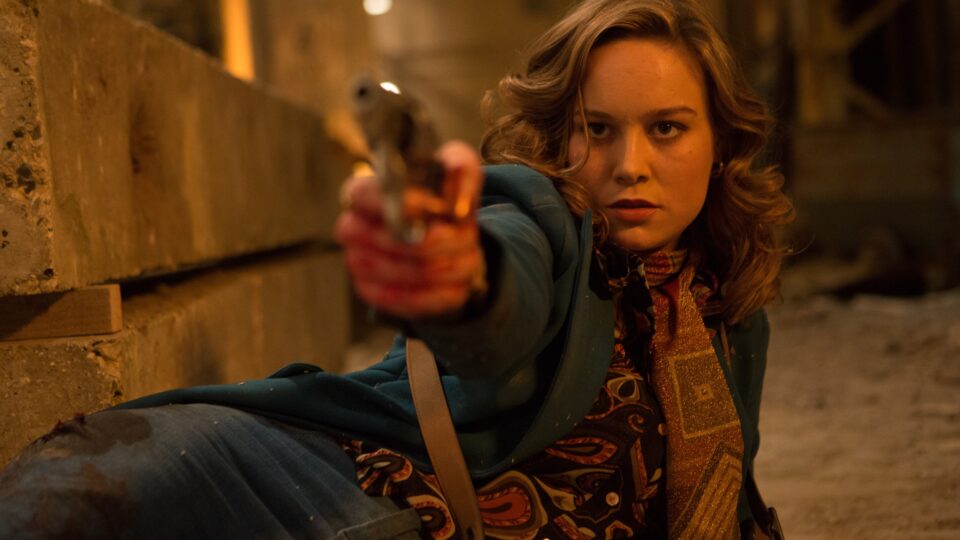 Lady of the moment, Brie Larson, gets ready to pull the trigger.