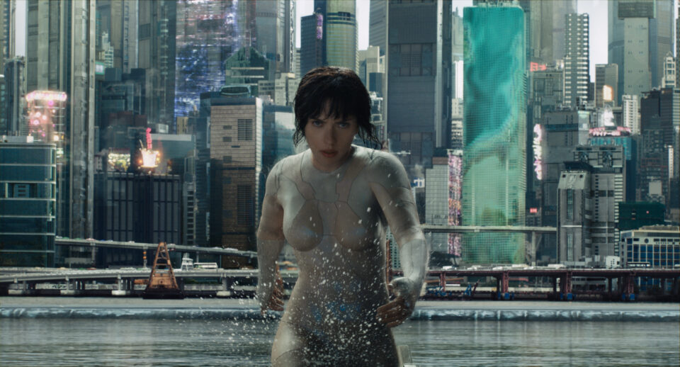 Scarlett Johansson plays The Major in Ghost in the Shell from Paramount Pictures and DreamWorks Pictures in theaters March 31, 2017.