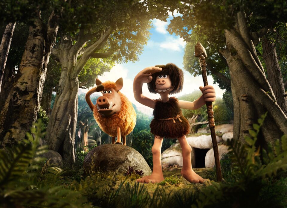 HOGNOB and DUG (Eddie Redmayne) in EARLY MAN.